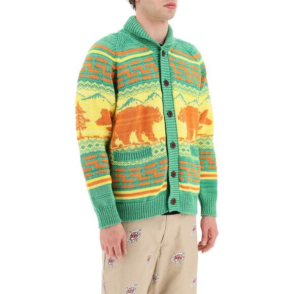 JUNYA WATANABE Jacquard Tribal Cardigan - Picture 2 of 4